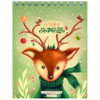 Скетчбук 60 листов А6 Гребень S Оленёнок 097828   