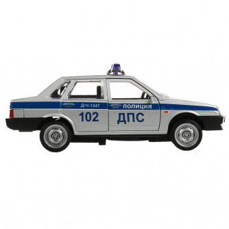 Металлическая машинка Технопарк Lada 21099 Спутник Полиция 21099-12SLPOL-SR