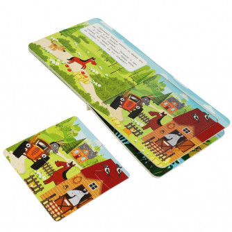 Книга с пазлами УМка Синий трактор Весёлая ферма 978-5-506-07930-9 Книга с пазлами УМка Синий трактор Весёлая ферма 978-5-506-07930-9