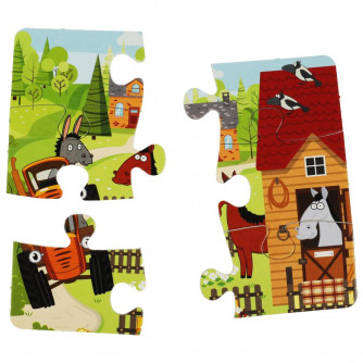 Книга с пазлами УМка Синий трактор Весёлая ферма 978-5-506-07930-9 Книга с пазлами УМка Синий трактор Весёлая ферма 978-5-506-07930-9