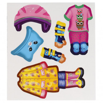 Магнитная игра УМка Одень куклу  4690590140383 (6)