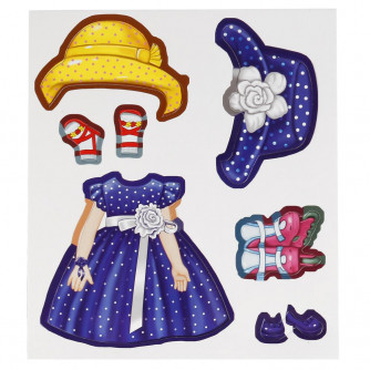 Магнитная игра УМка Одень куклу  4690590140383 (6)