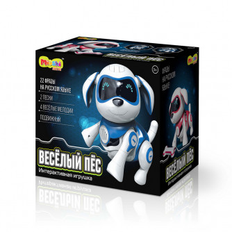 Интерактивная игрушка Mioshi Весёлый пёс MAC0303-010//синий