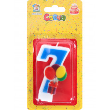 Свеча для торта Цифра 7 С-5931