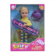 Кукла Defa Lusy Малышка со скейтом 8295