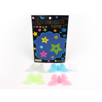 Набор наклеек флюоресцентных Бабочки 2136412