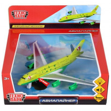 Металлическая модель Технопарк Авиалайнер 91002S-R-GN