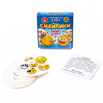 Игра Дабл Смайлики 20 карточек 04683  