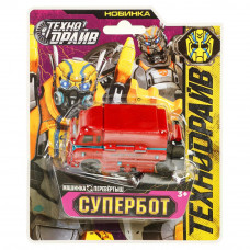 Машина трансформирующаяся СУПЕРБОТ (вывертыш), блист.14*17*3см ТЕХНОДРАЙВ 1806L068-RS3   