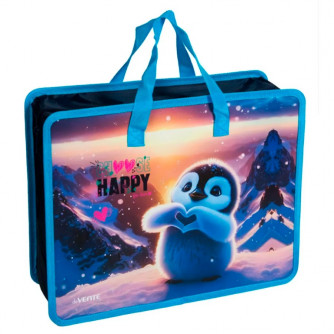 Папка д/тетр. 1отдел.на молнии с ручками А4 deVente 