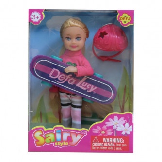 Кукла Defa Lusy Малышка со скейтом 8295