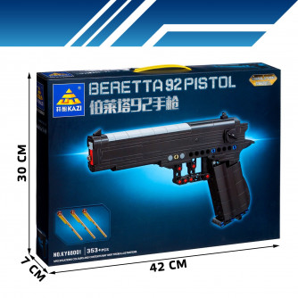 Конструктор техно BERETTA 92 PISTOL, 353 детали   9275056