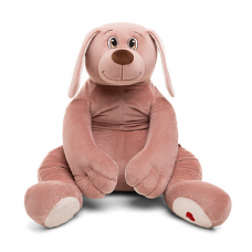 KULT Мягкая игрушка собака Чарли, 85см (сидя 45 см), пудровый (СБЧарли/45/131-2)