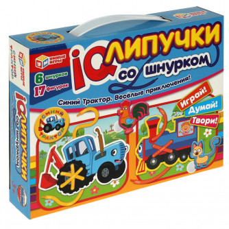 IQ-липучки со шнурком Умные игры Синий Трактор Весёлые приключения 4680107930378