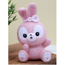 Копилка «Surprised bunny», pink (20 см), пластик 1043-1A