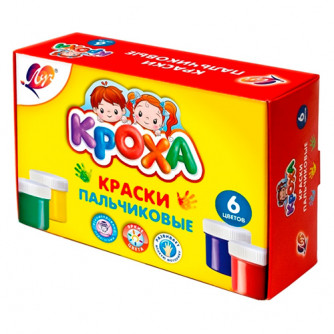 Краски пальчиковые 6цв 40мл Луч Краски пальчиковые 6цв 40мл Луч
