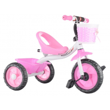 Велосипед 3-х колесный, бело-розовый XEL-578-1   