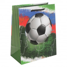 Пакет подарочный МАТОВЫЙ м,футбол,140 гр/м2 ЧУДО ПРАЗДНИК PM-130221-FB  