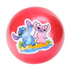 Мяч пвх 23 см лило и ститч с наклейкой, в сетке ИГРАЕМ ВМЕСТЕ AD-9(STITCH) (144)    