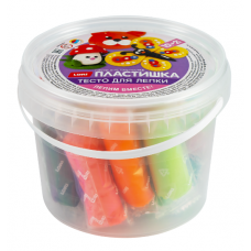 Набор для творчества Пластишка. Тесто для лепки 15 цв по 24 гр с формочками (ведерко с ручкой) Тдл-044 Lori 