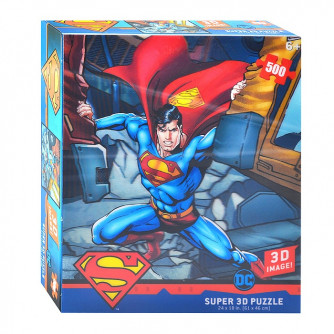 32523 Пазл Super 3D «Сила Супермена», 500 детал., 6+