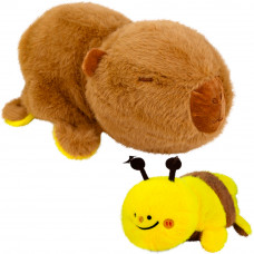 Мягкая игрушка вывернушка 20 см FG250920062C пчелка-капибара   