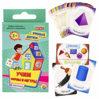 Настольная игра Умные детки Учим формы и фигуры ИН-3028