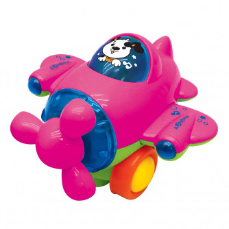 Музыкальная игрушка Самолетик розовый  2993А