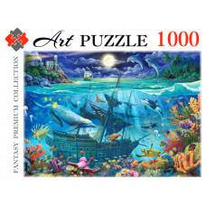 Artpuzzle. ПАЗЛЫ 1000 элементов. НОЧЬ В ОКЕАНЕ (Арт. Ф1000-0464)