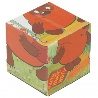 Винни-пух. набор из 6-и кубиков  в коробке СОЮЗМУЛЬТФИЛЬМ настольные игры Умные игры 01317-WINNIE 