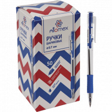 Ручка шариковая автоматическая Attomex синяя 5071900