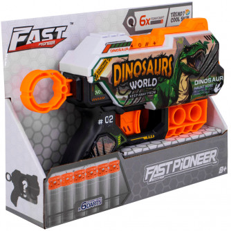 Пистолет BH124 Динозавр с безопасными пулями в кор. FCJ1183646   