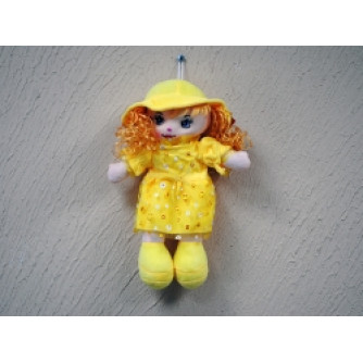 Кукла в платье в цветок и кудрями 0STK-025 n
