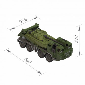 Автомобиль Военный тягач Щит с танком 258