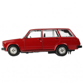 Машина металл свет-звук LADA 2104, 17 см, дв., кап., баг., инер.,крас., кор. Технопарк в кор.2*12шт VAZ-2104-DR