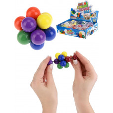 Игрушка-антистресс Шарики-атомы (5,5х5,5 см, цвет микс, шоу-бокс, кратно 12) (арт. И-0825)   