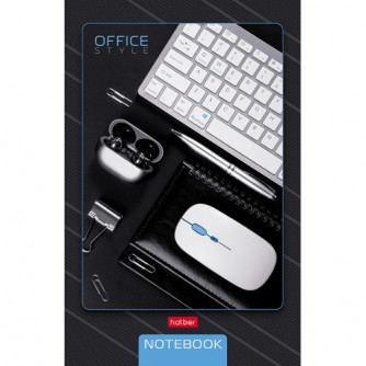 Блокнот А5 48л.кл.скрепка,карт.обл.Hatber, 