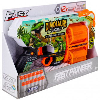 Пистолет BH147 Динозавр с безопасными пулями в кор. FCJ1183667   