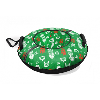 Игрушка.Тюбинг принтованный (ТБ2К-95/7 коллаж зеленый)