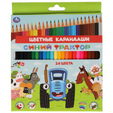 Карандаши цветные УМка Синий трактор CPH24-52088-STR