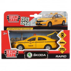 Металлическая машинка Технопарк Skoda Rapid Такси SB-18-22-SR-T-WB