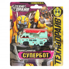 Машина трансформирующаяся СУПЕРБОТ (вывертыш), блист.14*17*3см ТЕХНОДРАЙВ 2010L076-RS1     