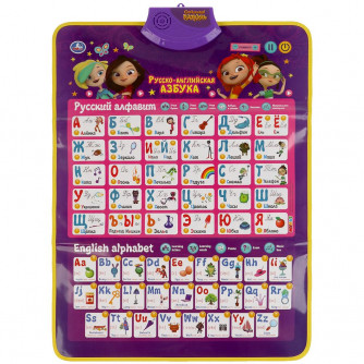 Говорящий плакат УМка Сказочный патруль Русско-английская азбука/Безопасность на улице и дома HX0251-R71 Говорящий плакат УМка Сказочный патруль Русско-английская азбука/Безопасность на улице и дома HX0251-R71