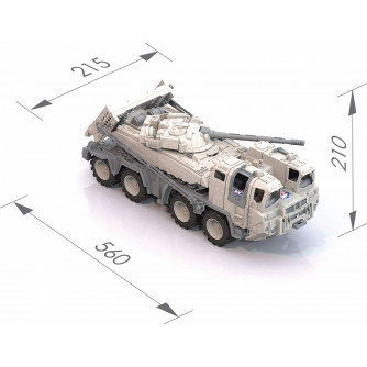 Автомобиль Военный тягач Арктика с танком 288