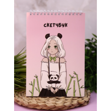 Скетчбук Аниме «Perfect panda girl», 14х20 см, плотность 100 гр 66SB-136