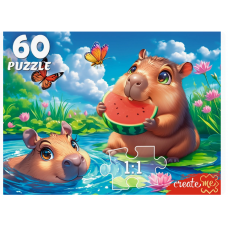 ПАЗЛЫ 60 элементов. КАПИБАРЫ (Арт. П60-5997)   