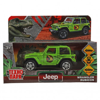 Металлическая машинка Технопарк Jeep Wrangler Rubicon RUBICON3D-12DIN-GN