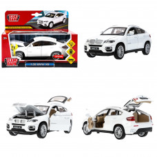 Машина металл свет-звук BMW X6, 15,5 см, двери, капот, багажник, инерция Технопарк SB-68311