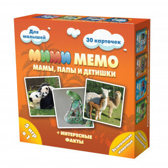 Карточная игра мемо Экзотические животные 8064 /36