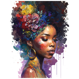 Алмаз. мозаика (клас.)30х40 см, c подр.,с полн.заполн. (24цв) Девушка в ярких красках (Арт. НД-8599) Алмаз. мозаика (клас.)30х40 см, c подр.,с полн.заполн. (24цв) Девушка в ярких красках (Арт. НД-8599)